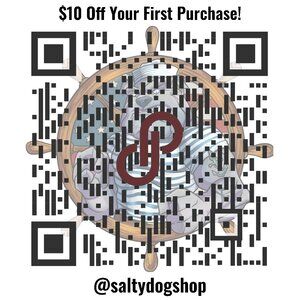 $10 Off Your First Purchase! - Enter Invite Promo Code saltydogshop at signup!